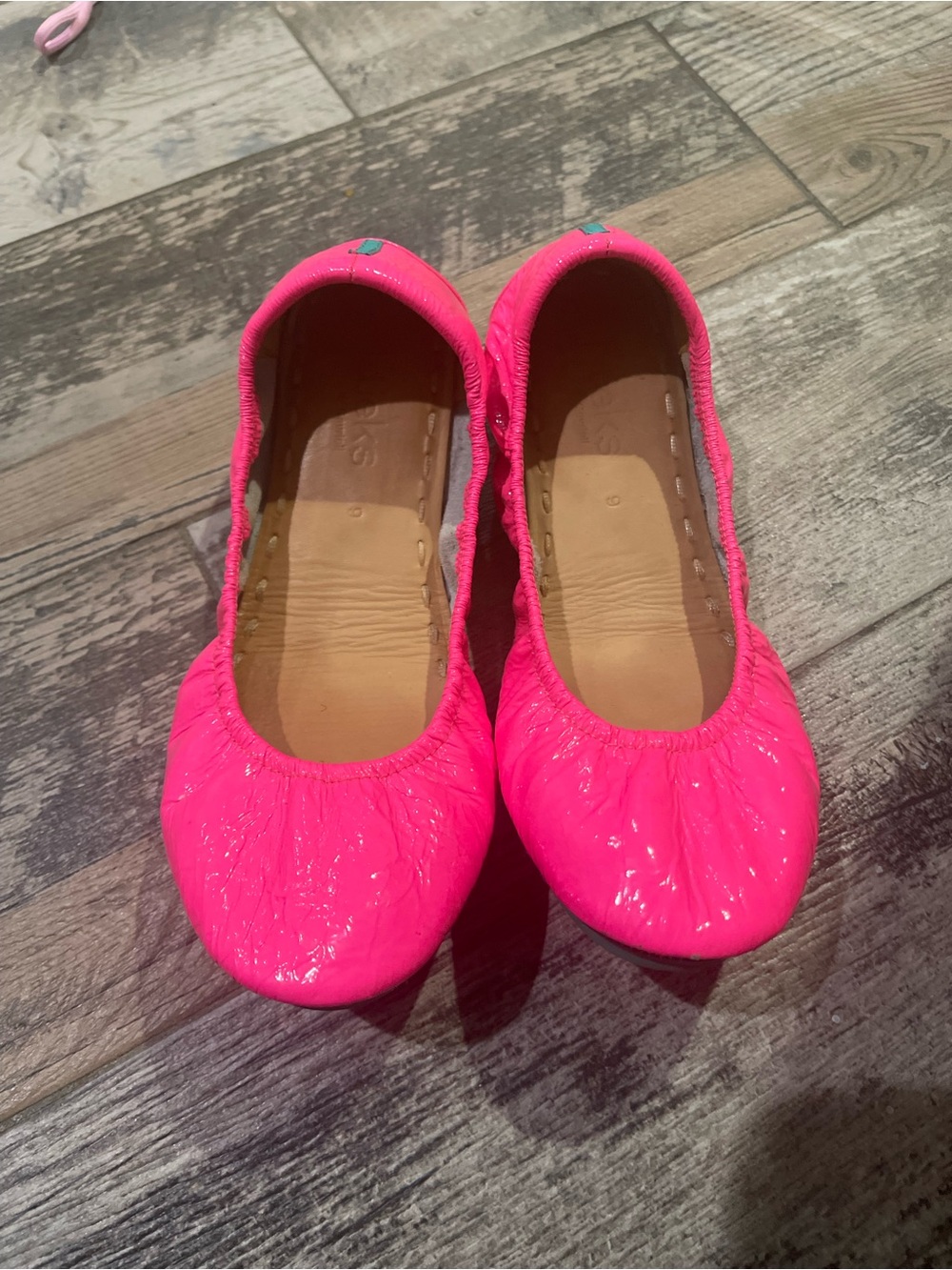 Tieks Women's Patent Ballet Flats in Hot Pink